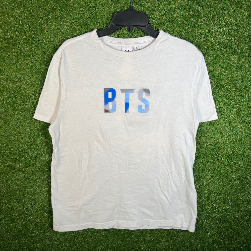 BTS Map of the Soul Tour Graphic T-Shirt White Mens Medium